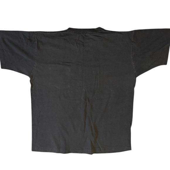 Black Short Sleeve Tee with Minimal Graphic - Picture 4 of 4